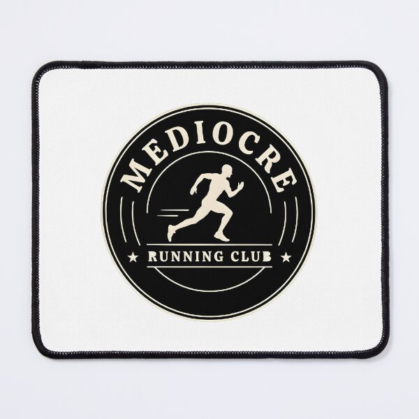 Item preview, Mediocre Running Club Funny Running Retro Runner designed and sold by Redgiant87x.