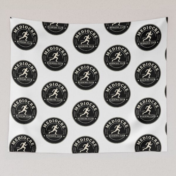 Item preview, Mediocre Running Club Funny Running Retro Runner designed and sold by Redgiant87x.