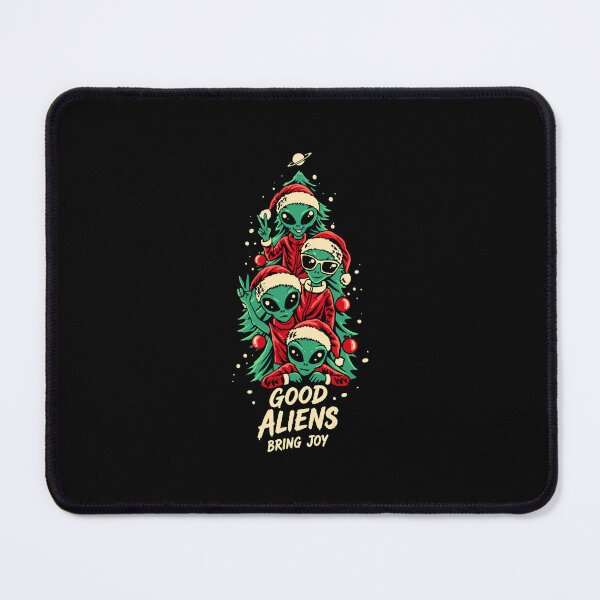 Item preview, Good Aliens Christmas – Funny Green Alien Santa Holiday T-Shirt designed and sold by phsycartwork.