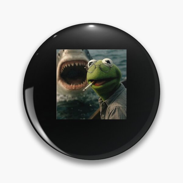 Item preview, Kermit the Frog Shark Encounter Surreal Meme Humor designed and sold by thefirstbroo.