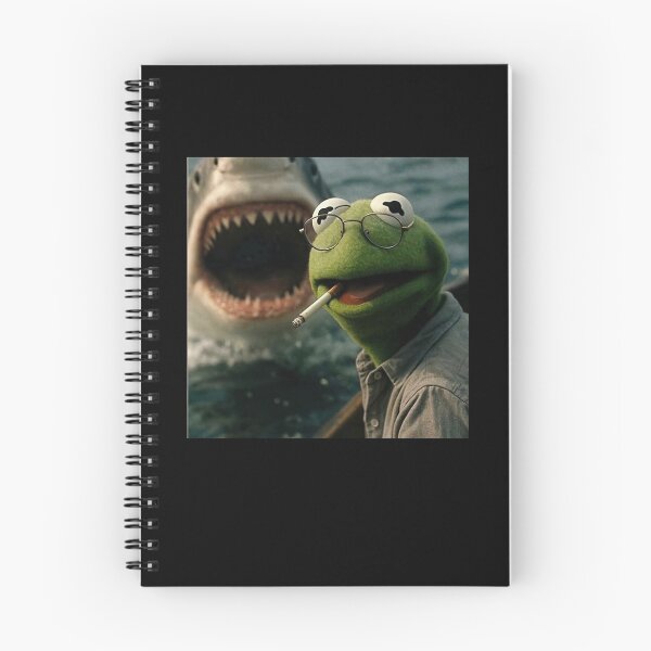 Item preview, Kermit the Frog Shark Encounter Surreal Meme Humor designed and sold by thefirstbroo.