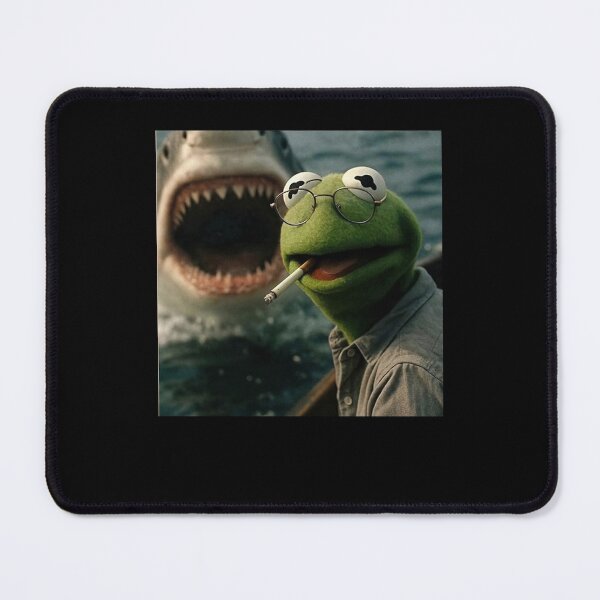Item preview, Kermit the Frog Shark Encounter Surreal Meme Humor designed and sold by thefirstbroo.