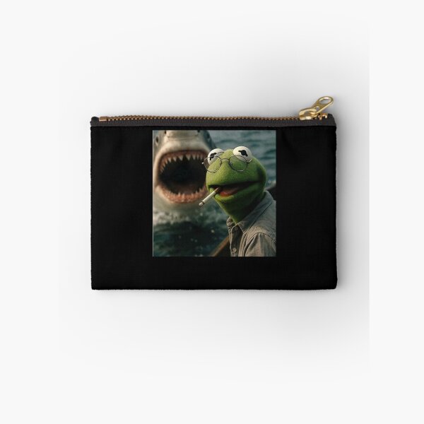 Item preview, Kermit the Frog Shark Encounter Surreal Meme Humor designed and sold by thefirstbroo.