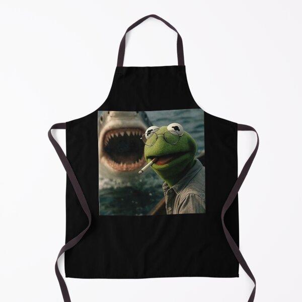 Item preview, Kermit the Frog Shark Encounter Surreal Meme Humor designed and sold by thefirstbroo.