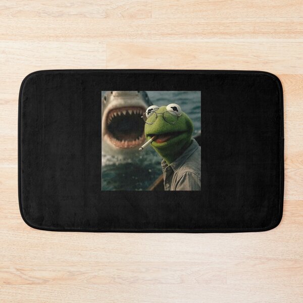 Item preview, Kermit the Frog Shark Encounter Surreal Meme Humor designed and sold by thefirstbroo.