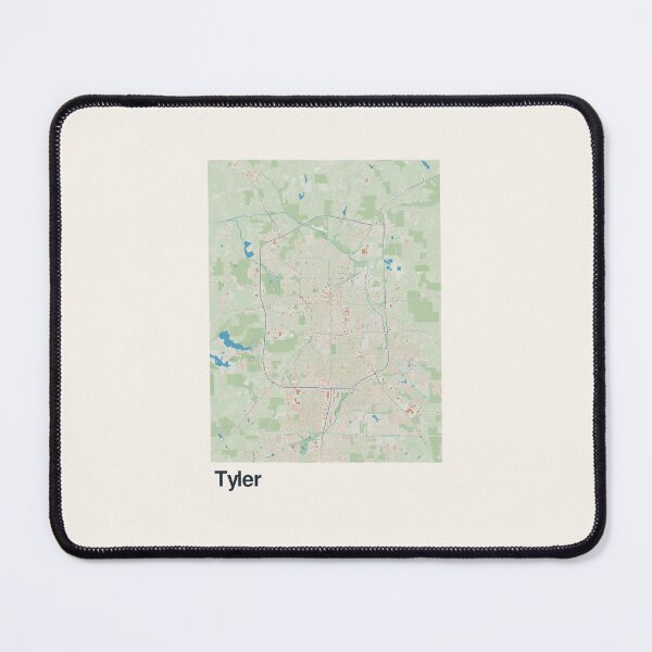 Item preview, Tyler Minimalistic Map Art designed and sold by MapsNerd.