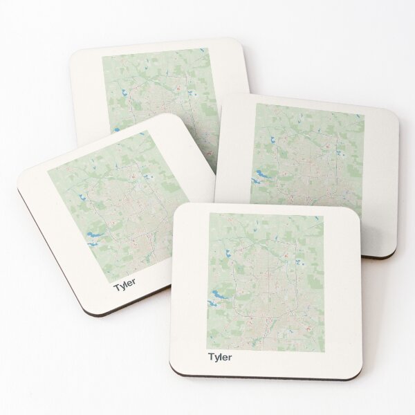Item preview, Tyler Minimalistic Map Art designed and sold by MapsNerd.
