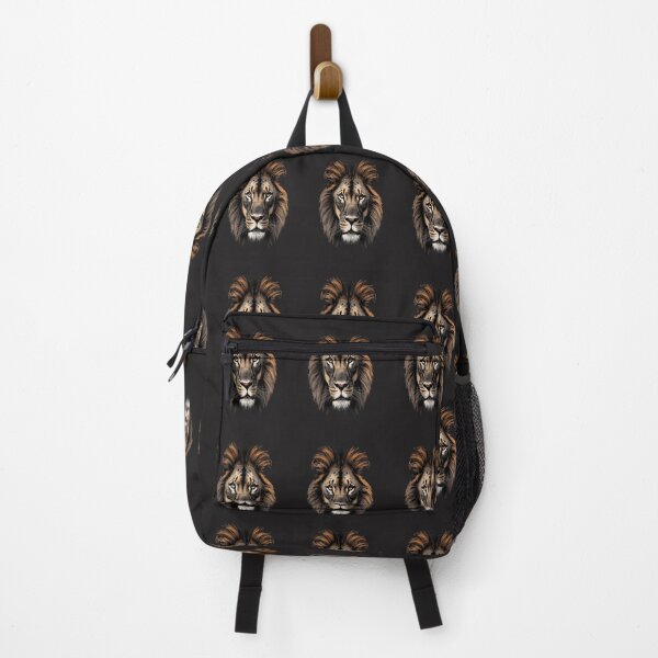 Item preview, The Functional Strength Nomad Intense Lion Portrait Golden Eyes Design designed and sold by Bennie Singh.