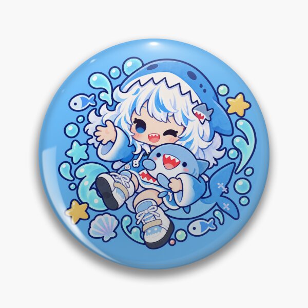 Item preview, Gawr Gura Vtuber shark attack designed and sold by Little Tide Studio.