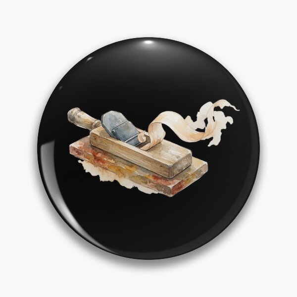 Item preview, Vintage Wood Planer Carpentry Watercolor Art Design designed and sold by bvdesignart.