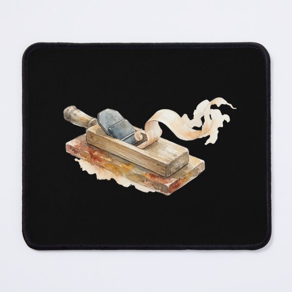 Item preview, Vintage Wood Planer Carpentry Watercolor Art Design designed and sold by bvdesignart.