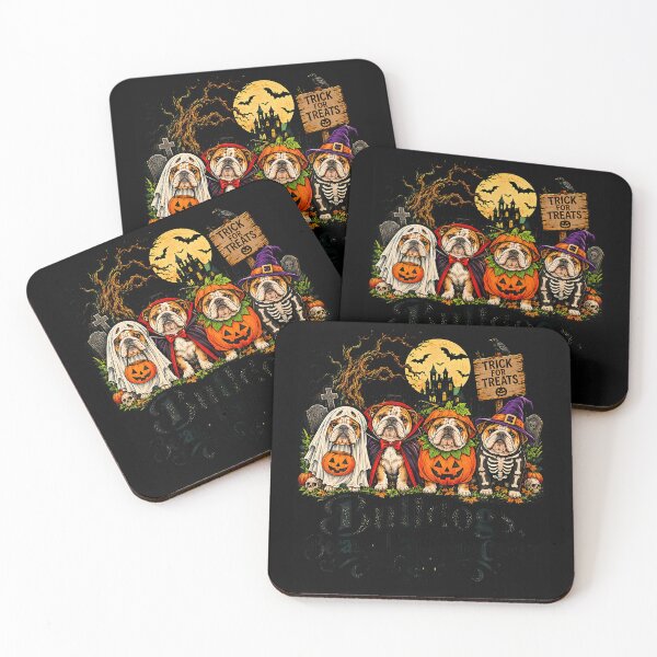 Item preview, Bulldogs Because People Are Creepy Halloween Dog Fun designed and sold by Tomtomatos.