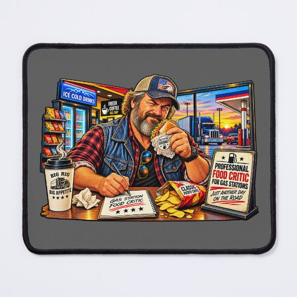 Item preview, Professional Gas Station Food Critic Trucker Gourmet Art designed and sold by NomadForge.