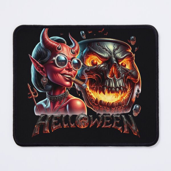 Item preview, Halloween She Devil Cigar Skull Cauldron designed and sold by Voodoo Store Paranormal Collections.