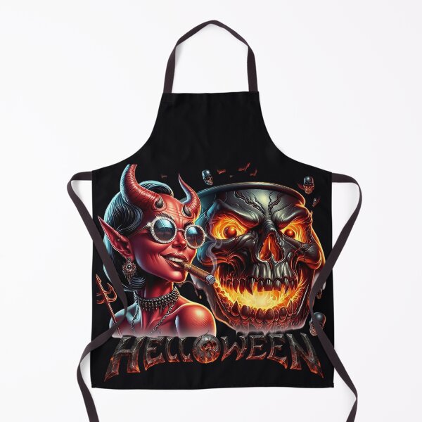 Item preview, Halloween She Devil Cigar Skull Cauldron designed and sold by Voodoo Store Paranormal Collections.