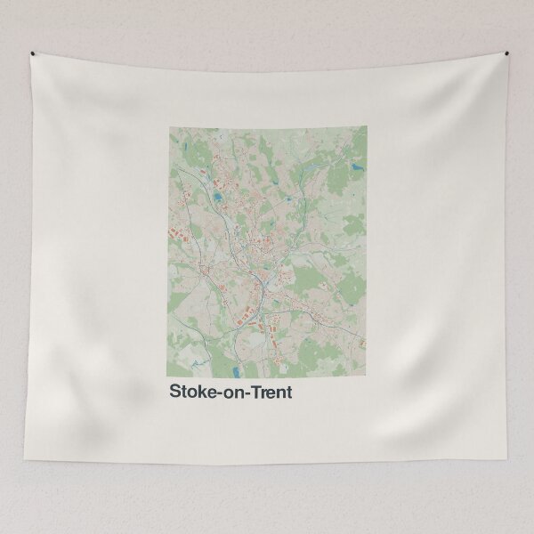 Item preview, Stoke-on-Trent Minimalistic Map Art designed and sold by MapsNerd.