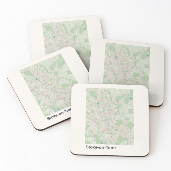 Item preview, Stoke-on-Trent Minimalistic Map Art designed and sold by MapsNerd.