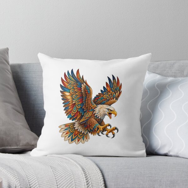 Item preview, Colorful Bohemian Bald Eagle – Ornamental Raptor Art designed and sold by PeanutGalSean.