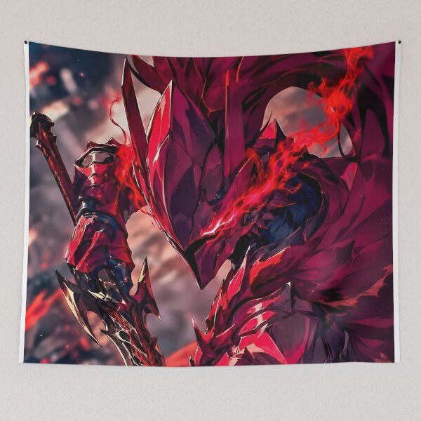 Item preview, Crimson Dragon Knight – Dark Fantasy Warrior with Sword designed and sold by Dyan4.
