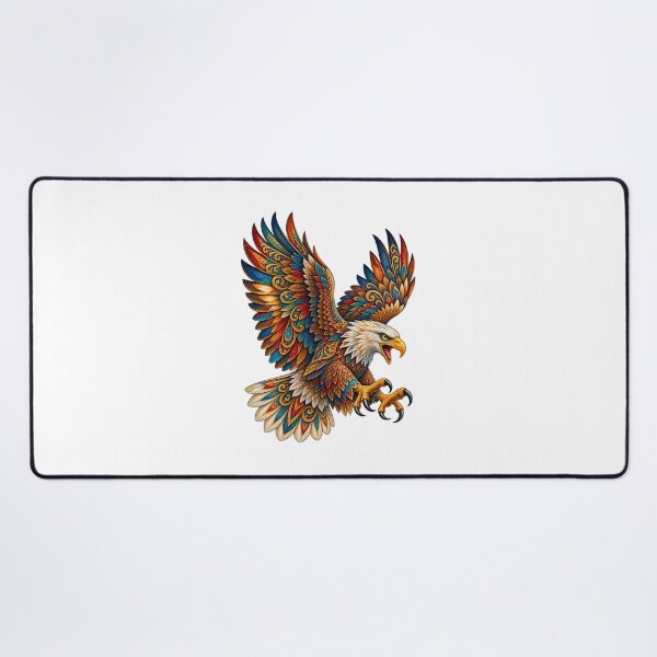 Item preview, Colorful Bohemian Bald Eagle – Ornamental Raptor Art designed and sold by PeanutGalSean.