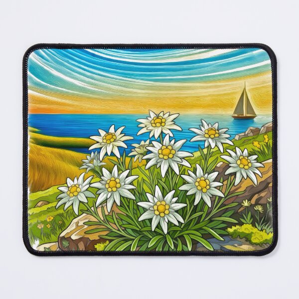 Item preview, Daisies by the Azure Sea designed and sold by Anas Arts.