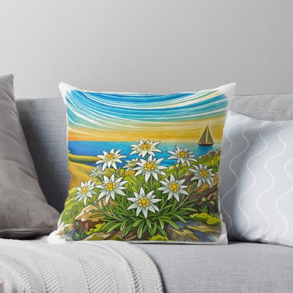 Item preview, Daisies by the Azure Sea designed and sold by Anas Arts.