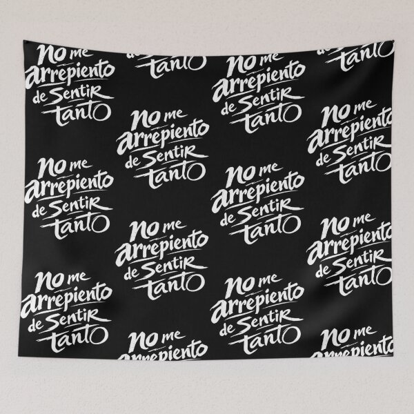 Item preview, No Me Arrepiento Spanish Quote Emotional Script Lettering designed and sold by thefirstbroo.