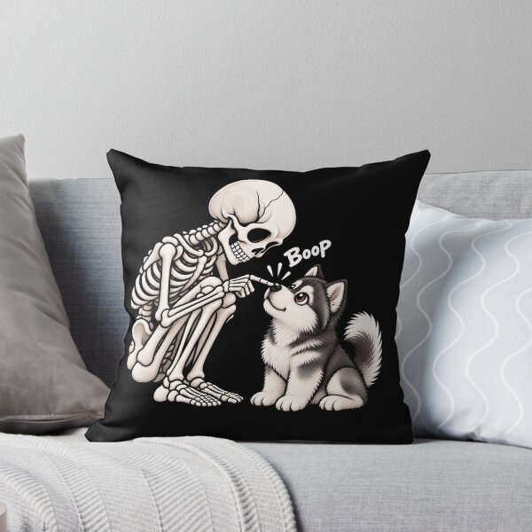 Item preview, Funny Skeleton Alaskan Malamute Dog Boop Halloween Design Mom Dad designed and sold by rafaeltto.