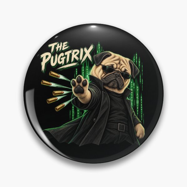 Item preview, The Pugtrix Cyber Pug designed and sold by ArtikaCreative.
