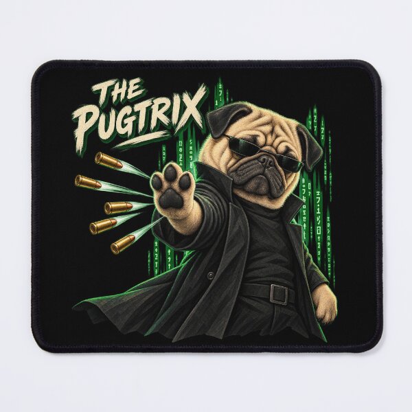 Item preview, The Pugtrix Cyber Pug designed and sold by ArtikaCreative.
