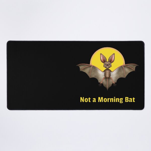 Item preview, Not a Morning Bat Funny Nocturnal Humor designed and sold by Vac1.