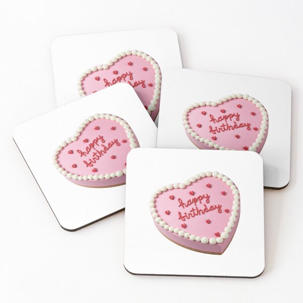 Item preview, Coquette Pink Birthday Heart Cake designed and sold by deisgnsbyshane.
