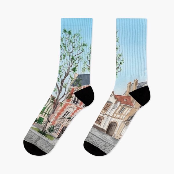 Item preview, Belgrano Buenos Aires Watercolor Print – Calle Melián Wall Art designed and sold by POSTERIOCREW.
