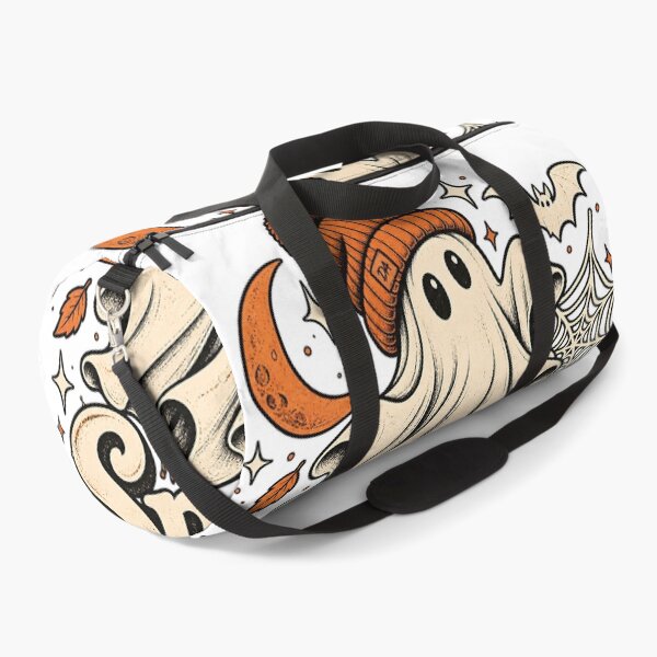 Item preview, Cute Ghost Orange Beanie Spooky Retro Halloween Art designed and sold by DesignArtist.ia.