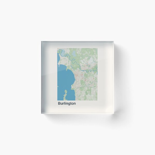 Item preview, Burlington Minimalistic Map Art designed and sold by MapsNerd.
