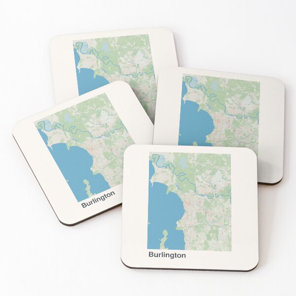 Item preview, Burlington Minimalistic Map Art designed and sold by MapsNerd.