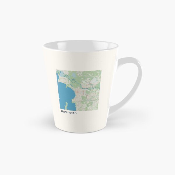 Artikelvorschau, Minimalistische Kartenkunst aus Burlington entworfen und verkauft von MapsNerd.