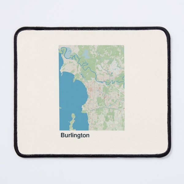 Item preview, Burlington Minimalistic Map Art designed and sold by MapsNerd.