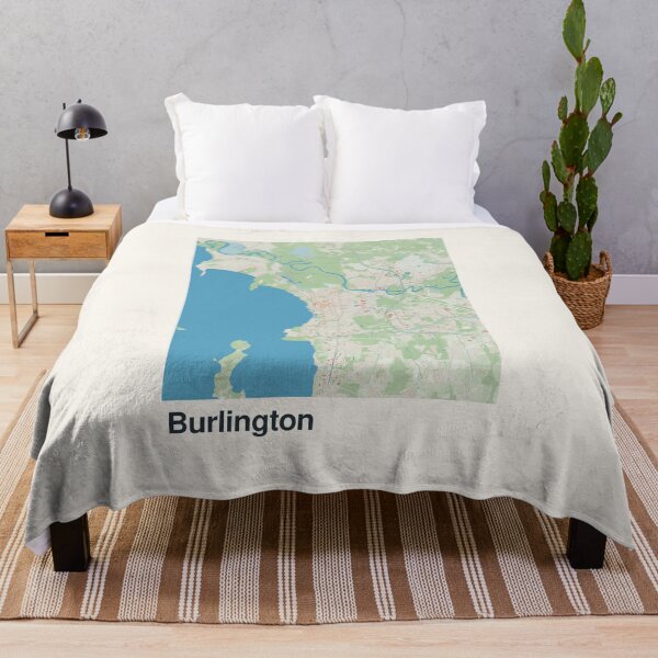 Item preview, Mapa minimalista de Burlington designed and sold by MapsNerd.