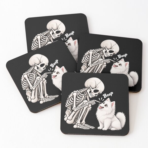 Item preview, Funny Skeleton American Eskimo Dog Boop Halloween Design Mom Dad designed and sold by rafaeltto.