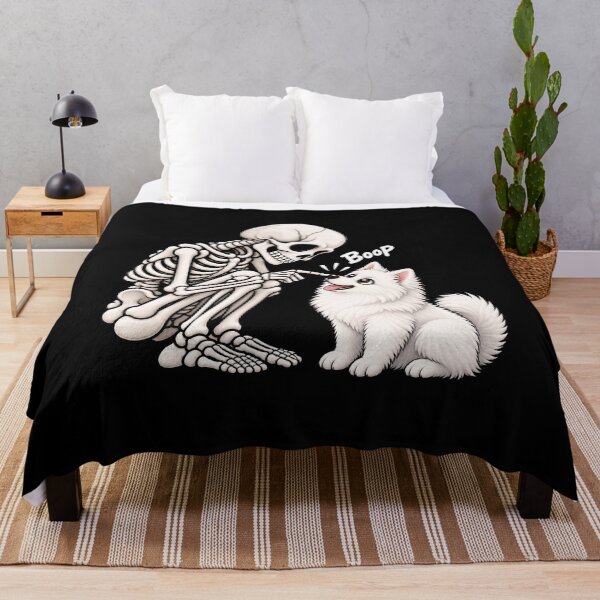 Item preview, Funny Skeleton American Eskimo Dog Boop Halloween Design Mom Dad designed and sold by rafaeltto.