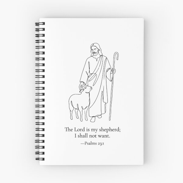 Item preview, “The Lord is my shepherd; I shall not want.” —Psalms 23:1. designed and sold by EverGrace Studio.