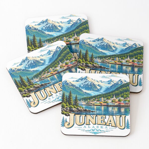 Item preview, Vintage Juneau Alaska Travel Souvenir Landmark Gift designed and sold by MichaeIRellov.