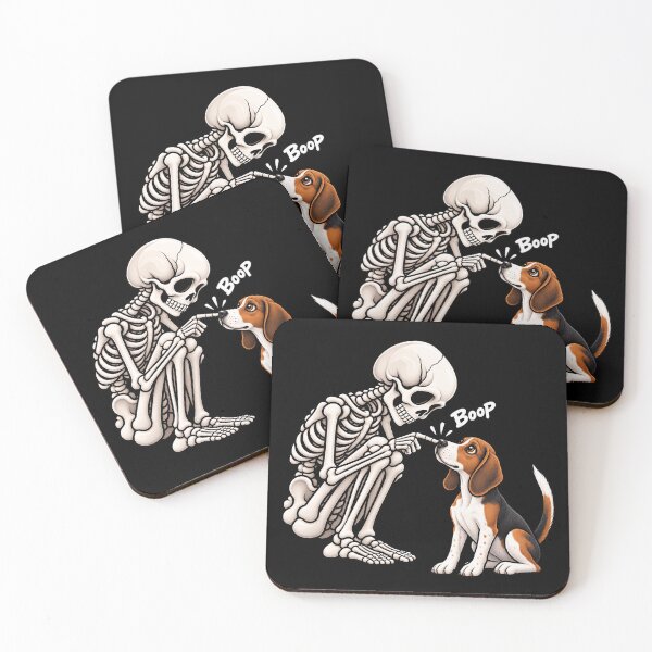 Item preview, Funny Skeleton American Foxhound Dog Boop Halloween Design Mom Dad designed and sold by rafaeltto.