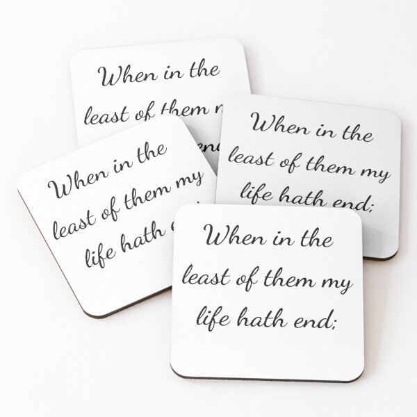 Item preview, “When in the least of them my life hath end;” - handwriting black designed and sold by ariksworld.