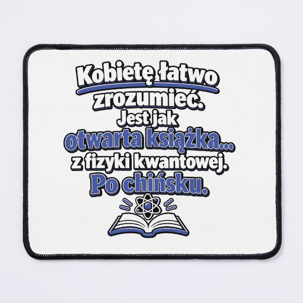 Item preview, Kobieta jak otwarta książka z fizyki kwantowej designed and sold by PRINTIONAL.
