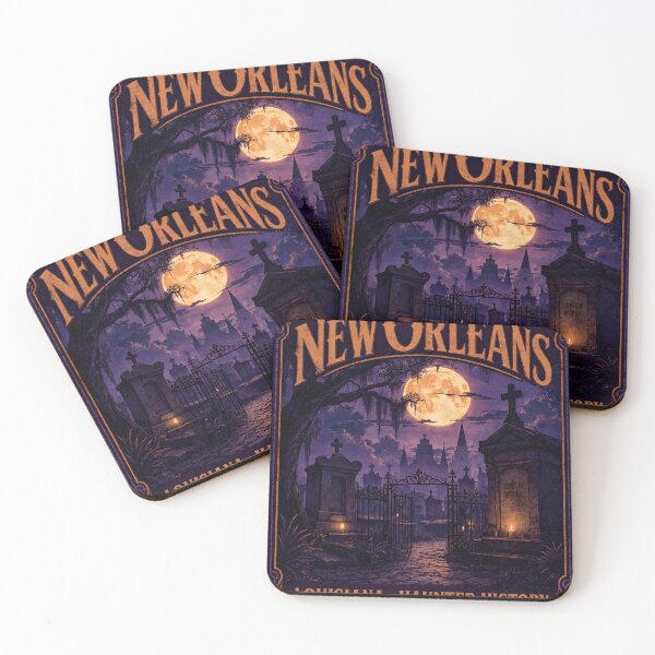 Item preview, New Orleans Louisiana Vintage Halloween Haunted Cemetery designed and sold by JIGUWORLD.