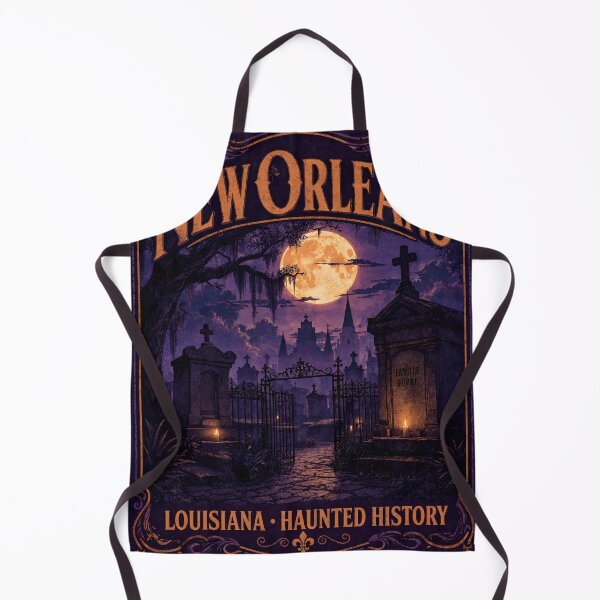 Item preview, New Orleans Louisiana Vintage Halloween Haunted Cemetery designed and sold by JIGUWORLD.