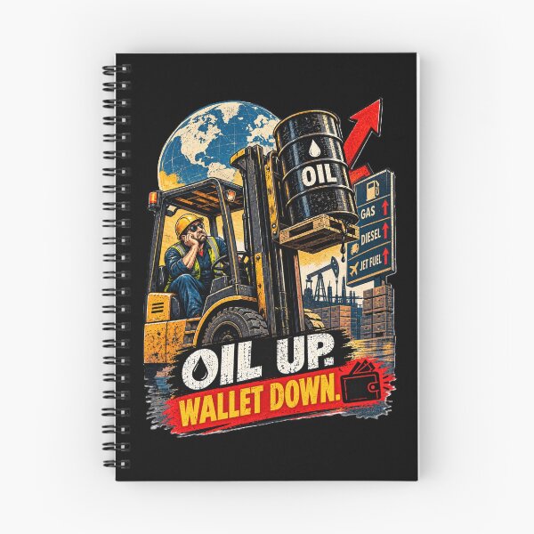 Item preview, Oil Up Wallet Down Forklift designed and sold by RetroNibylander.
