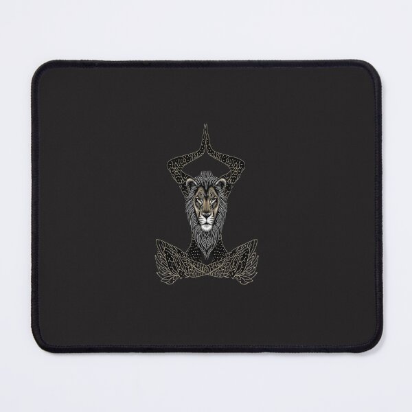 Item preview, The Zen Lifter Meditating Lion Yoga Balance Mindful Aesthetic Design designed and sold by Bennie Singh.